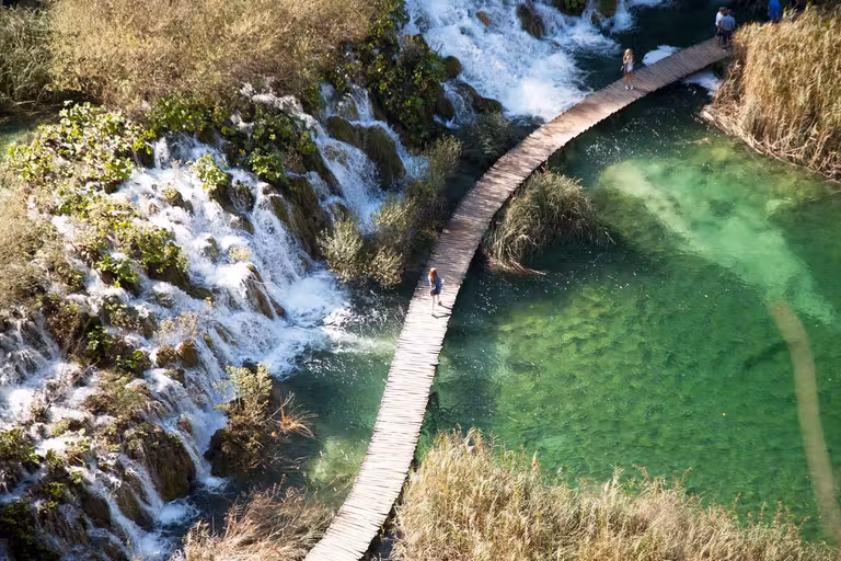 Pasarelas en el P.N. Lagos de Plitvice.