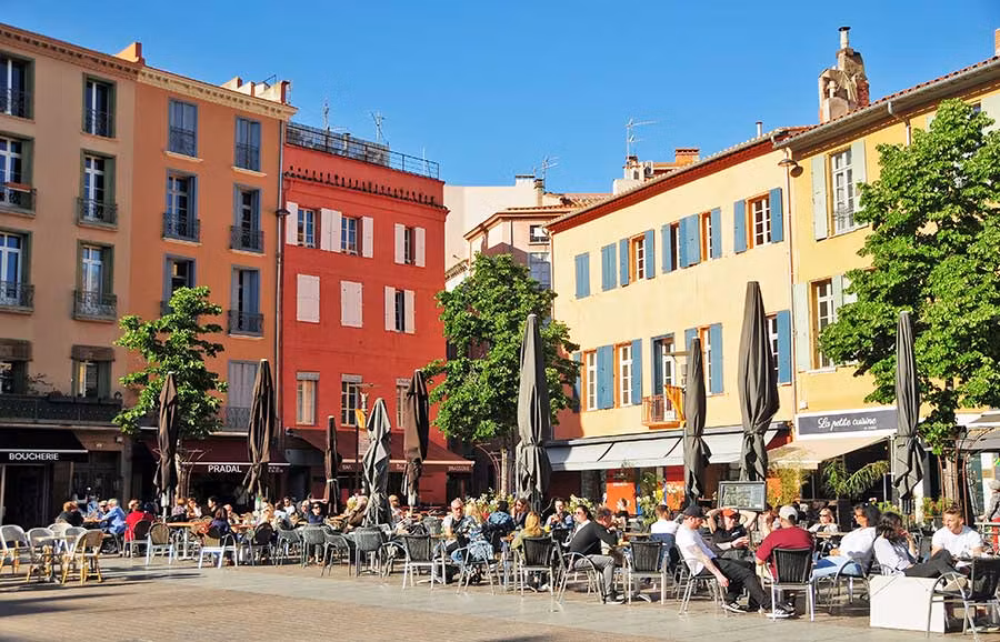 Place de la République, en Perpiñán.