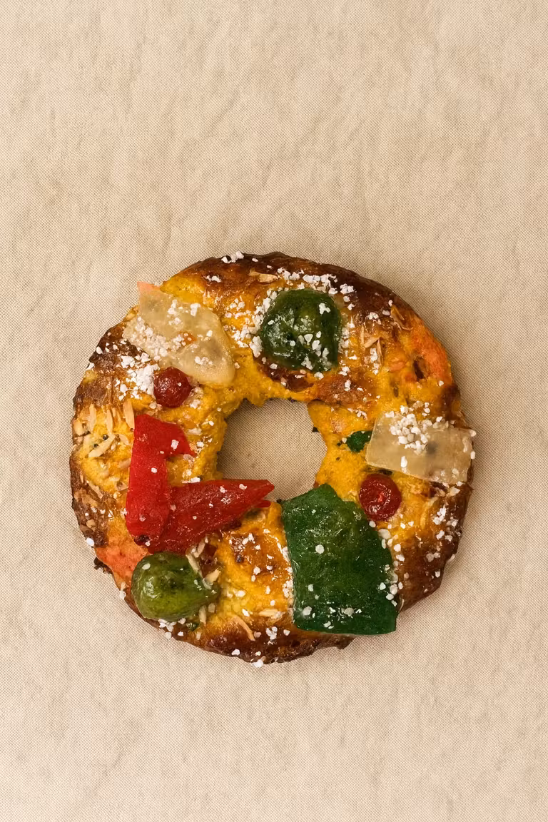 Bolo-Rei. Fotografía cortesía de la panadería Pão de Gimonde (Bragança, Portugal)