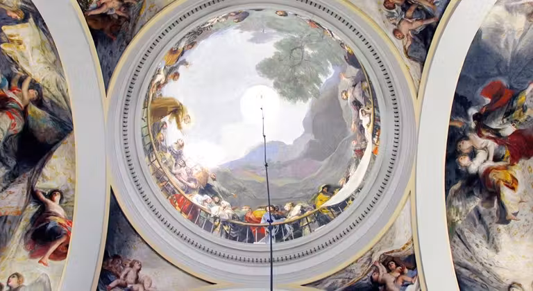 frescos de goya en ermita san antonio de la florida
