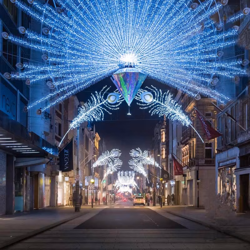 Luces en Oxford Street.