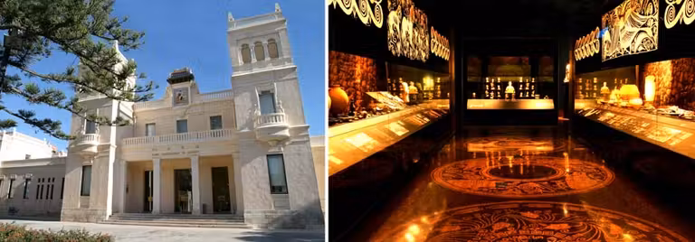 Exterior e interior del Museo Arqueológico Provincial de Alicante