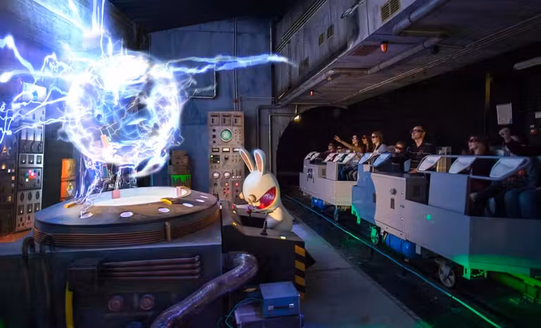 maquina del tiempo de los rabbids, futuroscope