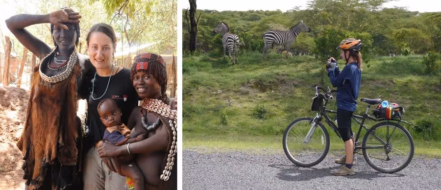 cristina senserrich, viajera etheria, viaje bicicleta africa