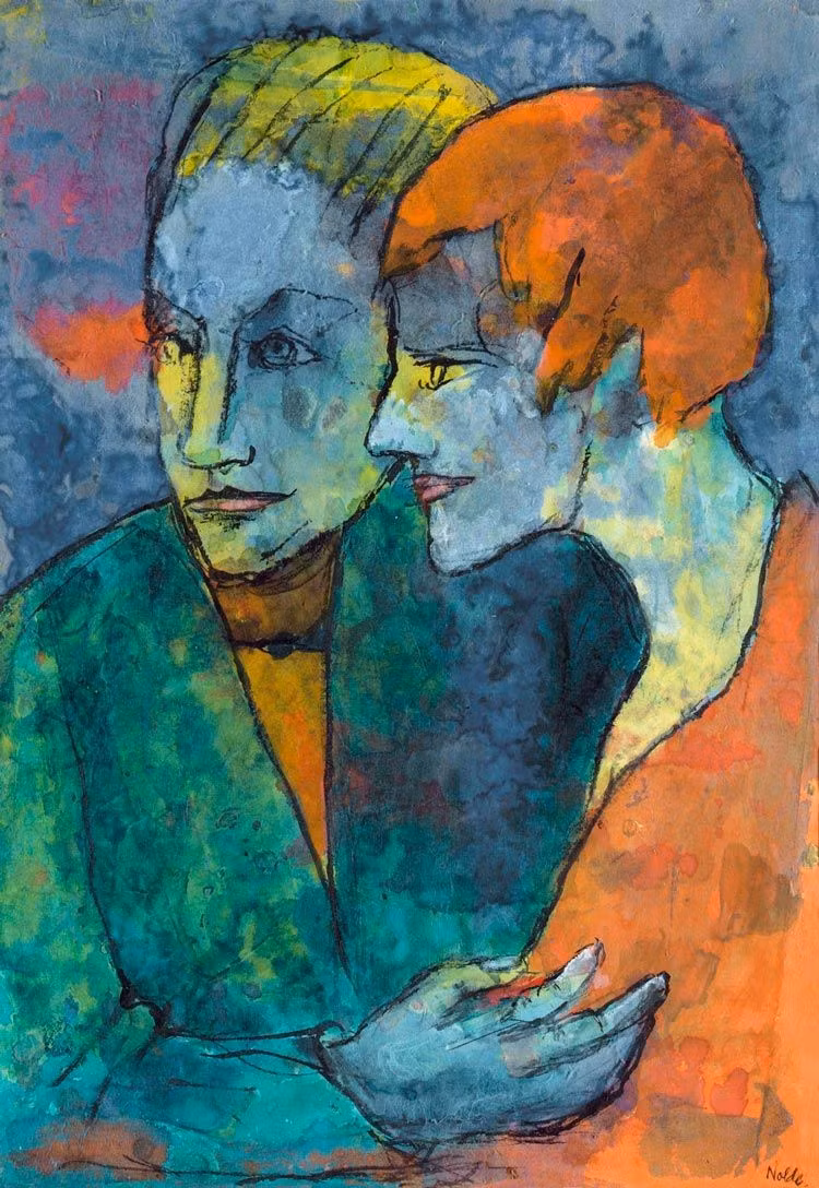 joven pareja emil nolde en museo thyssen