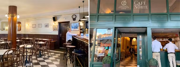 Café bar El Minuto y Café del Norte.