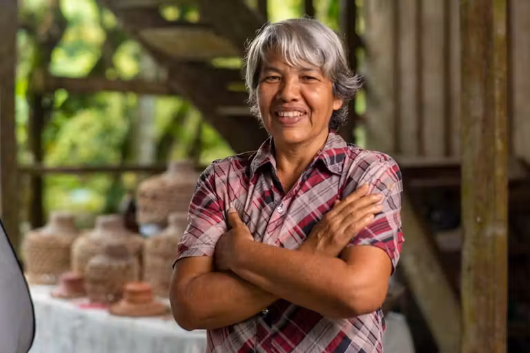 Marielos Corea, artesana de Costa Rica.