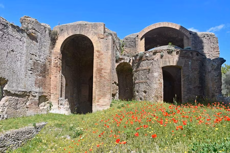 ruinas romanas en Villa Adriana