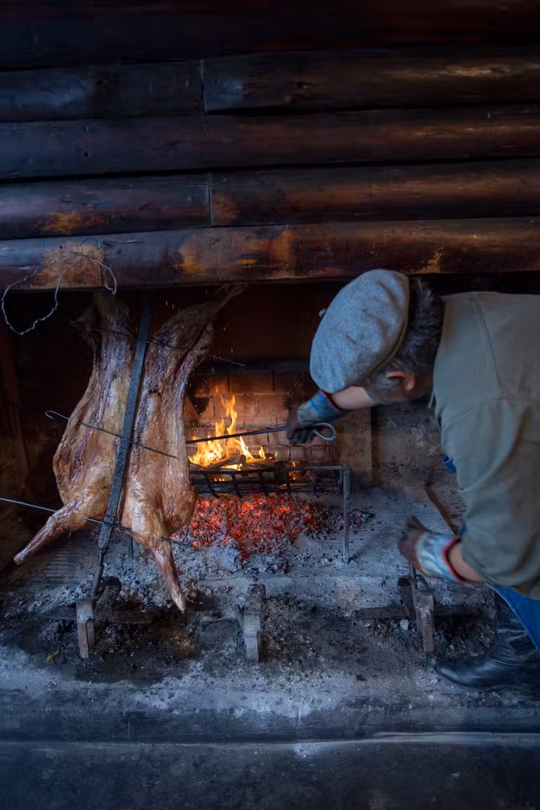 Asado en El Calafate.