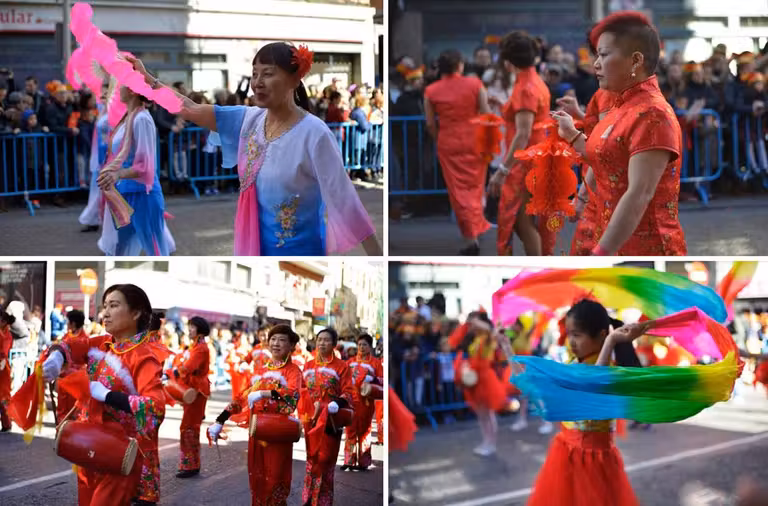 desfile de celebracion ano nuevo chino en usera madrid