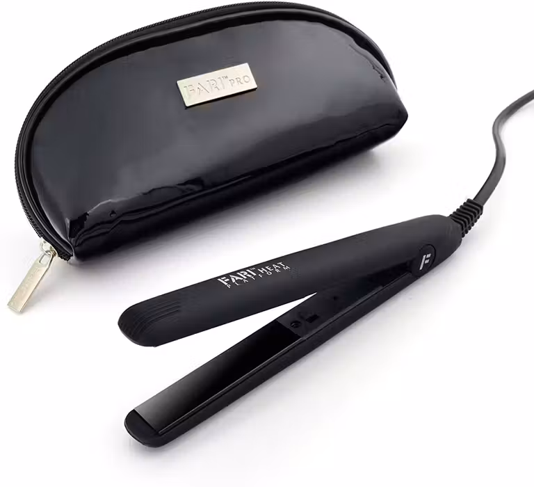 plancha de pelo portatil con funda