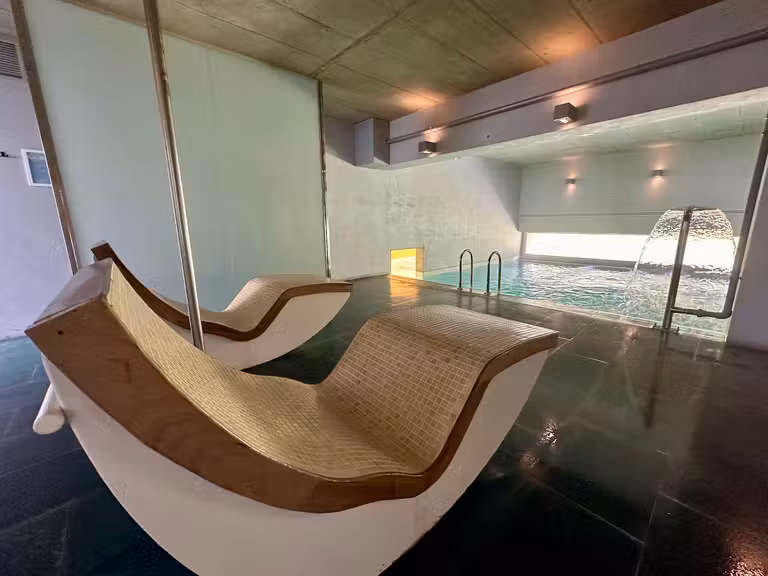 Zona de aguas del Balneario La Albotea.