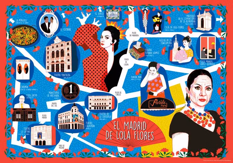 Ruta de Lola Flores en Madrid.