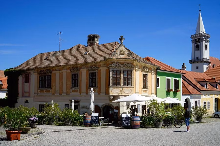 Bonito pueblo de Rust, en Burgenland, Austria