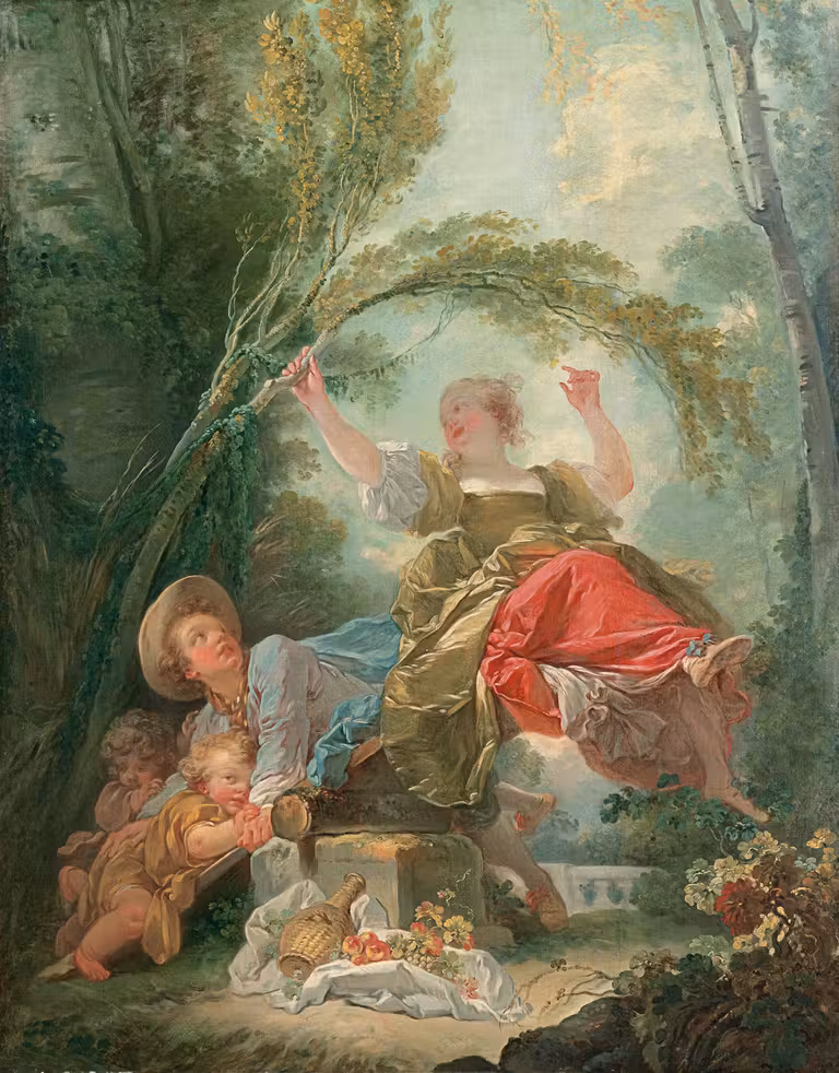 El columpio. Jean-Honoré Fragonard, hacia 1750-1752. © Museo Thyssen-Bornemisza Madrid