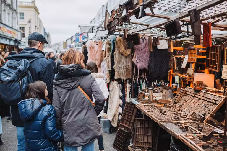 Portobello Market, en Londres.