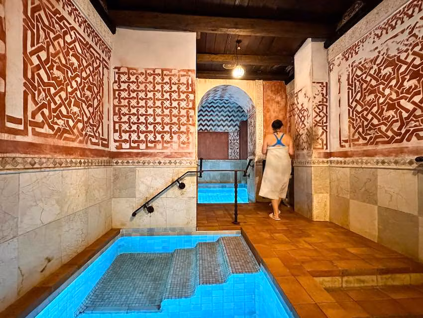 Claustro termal del hotel balneario Castilla Termal Olmedo.