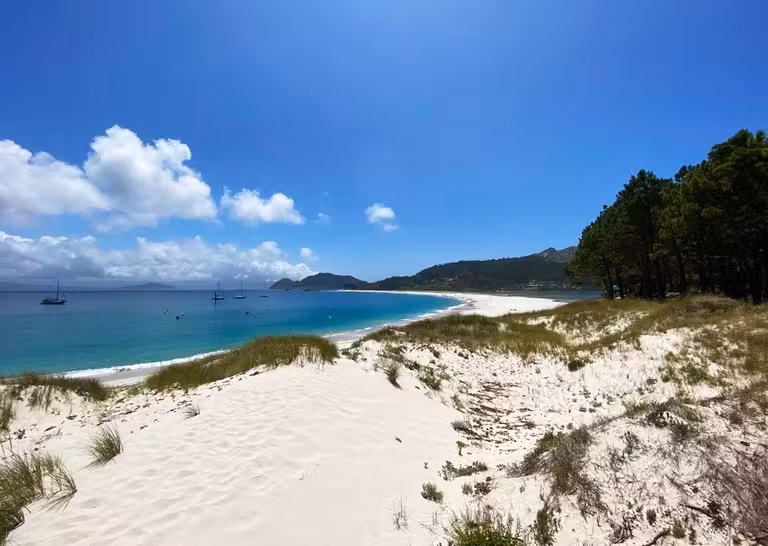 Playa de Rodas, en las islas Cíes, uno de los más bonitos del mundo