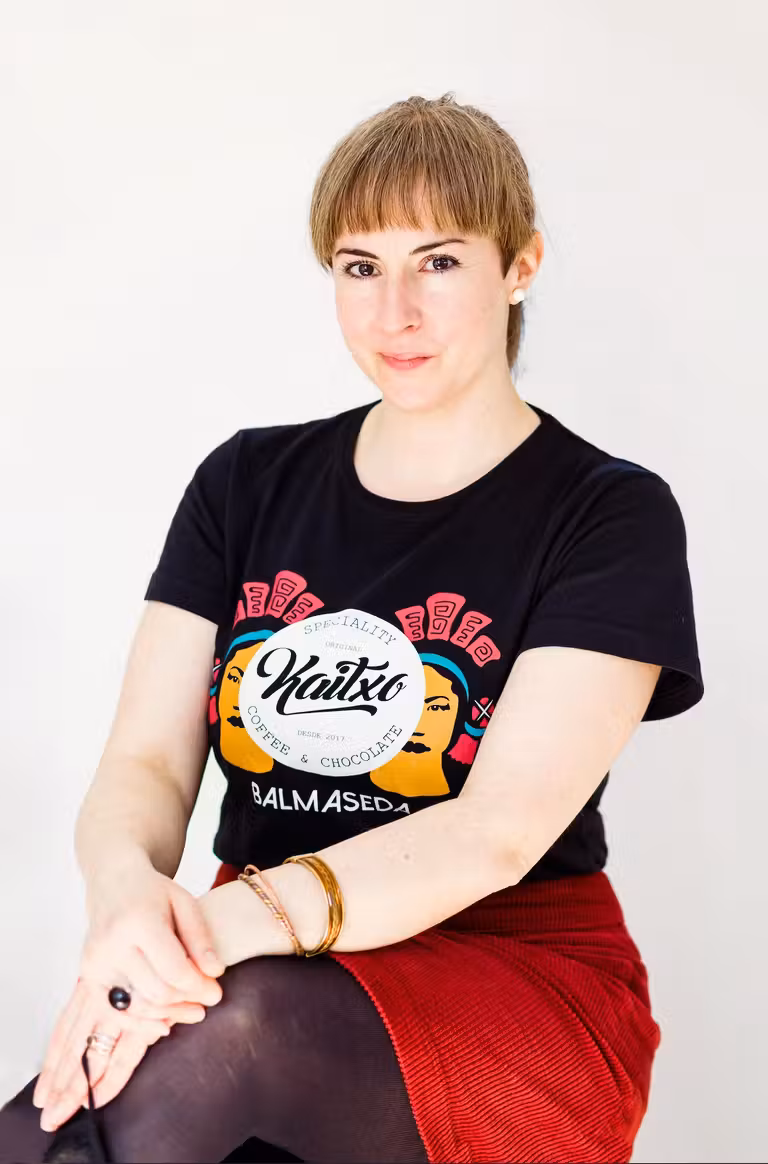 Raquel González, catadora de chocolates y cofundadora de Kaitxo.