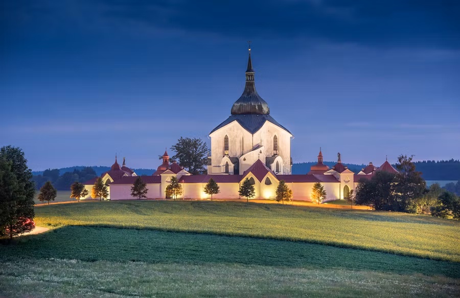 Iglesia de Zelená hora en Chequia