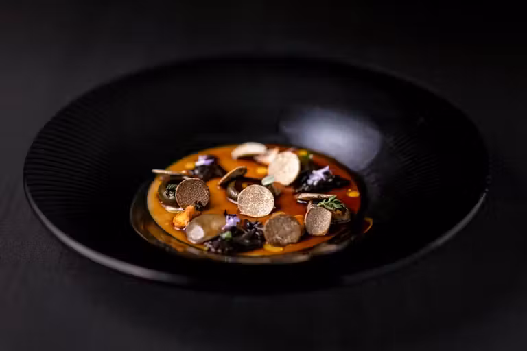 Chawanmushi de setas de invierno hotel palace