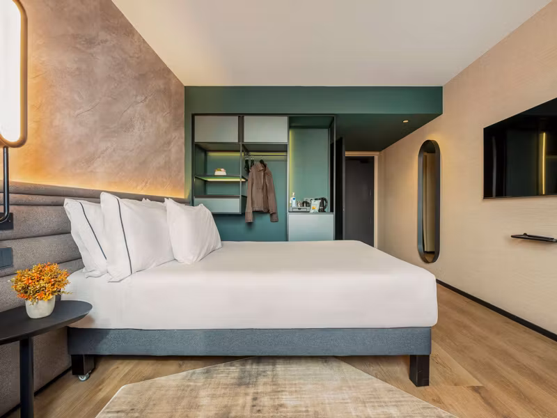 Habitación del Novotel Valencia Lavant.