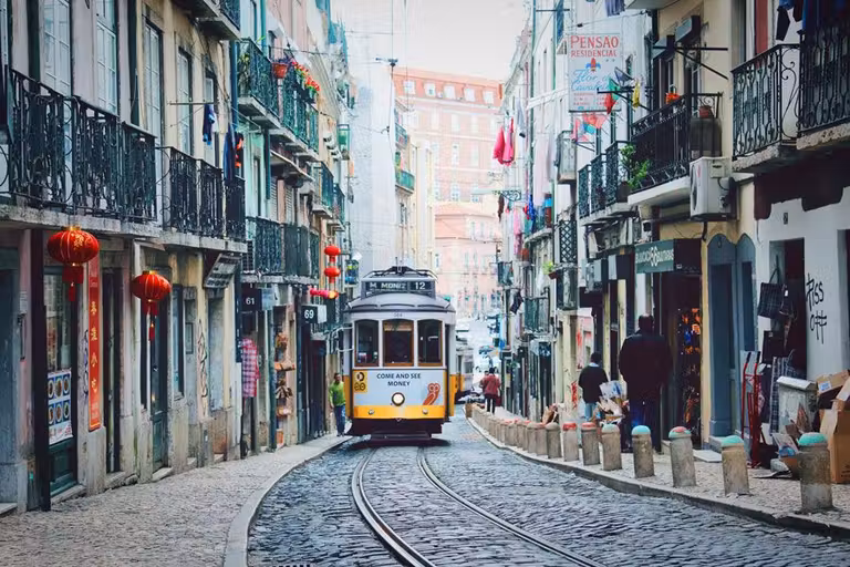 Tranvía en Lisboa.
