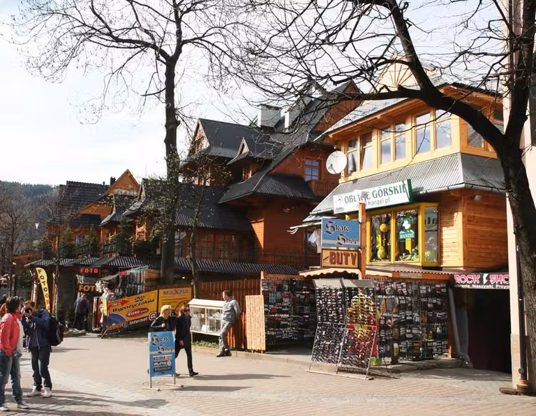 Calle Krupówki en Zakopane