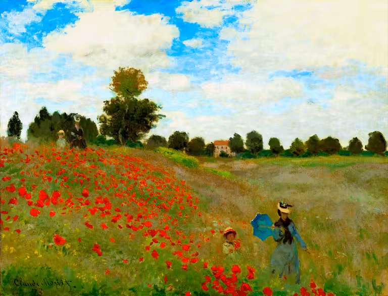 “Las amapolas”, Claude Monet.