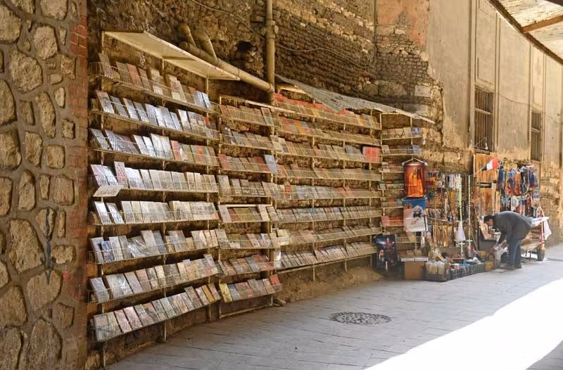 Calle del Barrio Copto de El Cairo.