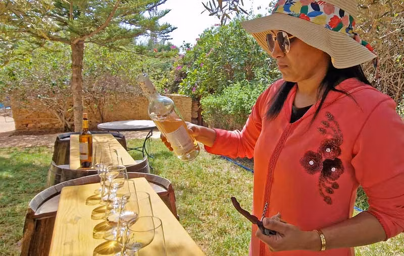 Vinos en Le Domaine du Val d’Argan.