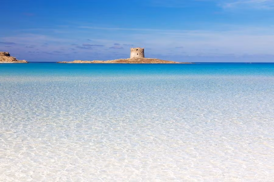 playa pelosa ruta coche cerdena