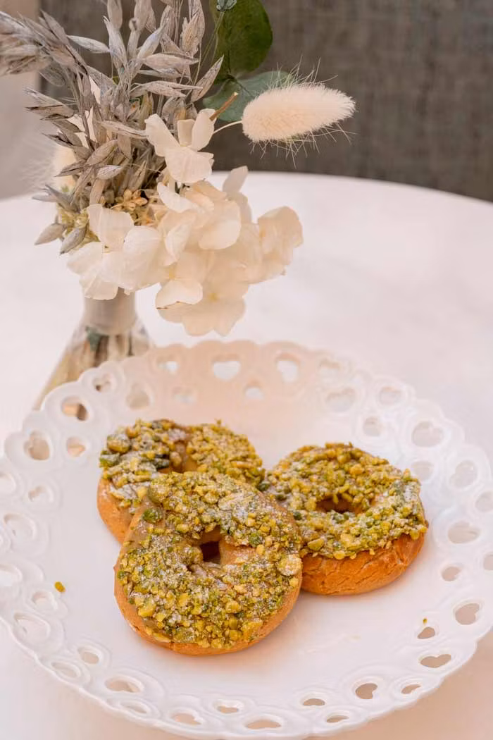 Rosquillas de pistacho y sal en La Duquesita
