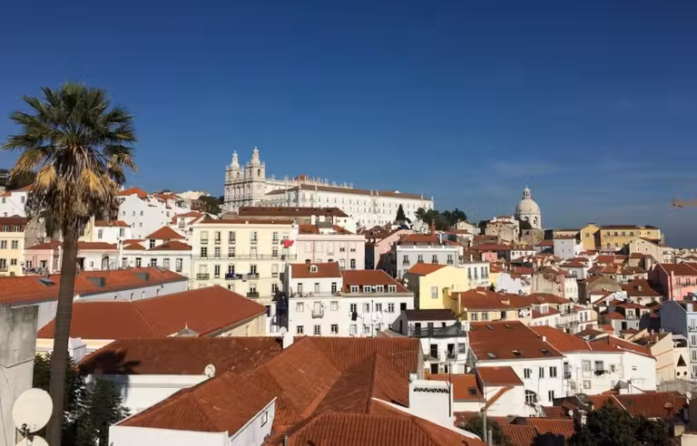 mirador de Portas do sol en lisboa