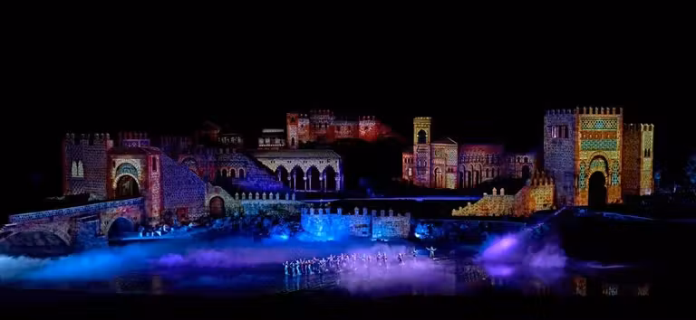 Escena del espectáculo nocturno El sueño de Toledo