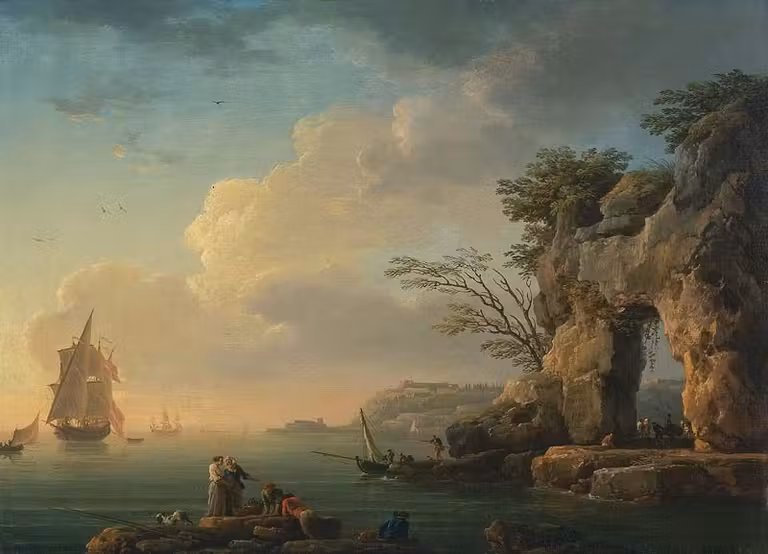 ‘Mar en calma’ de Claude-Joseph Vernet