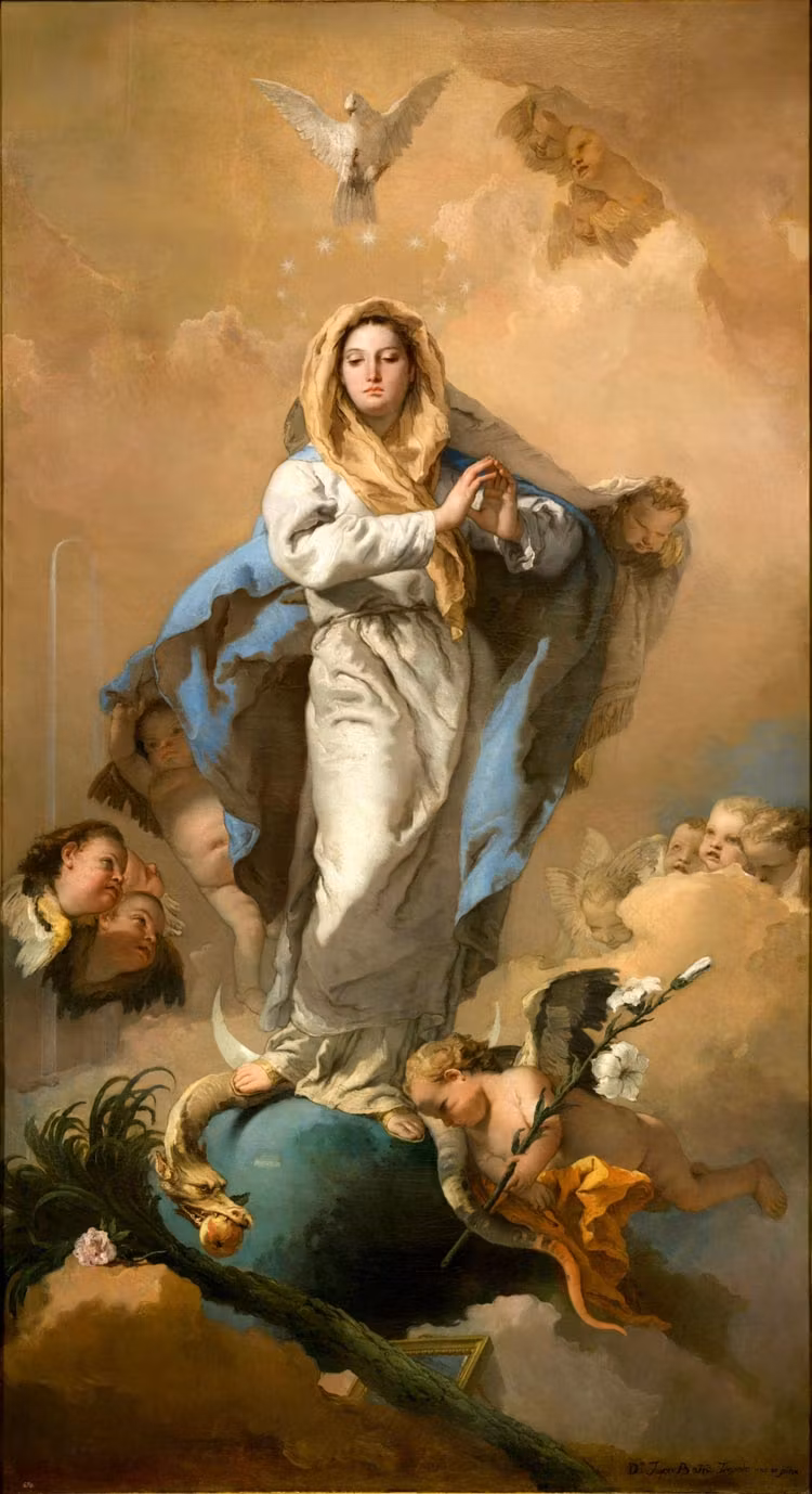 la inmaculada concepcion, museo del prado, obras de tiepolo