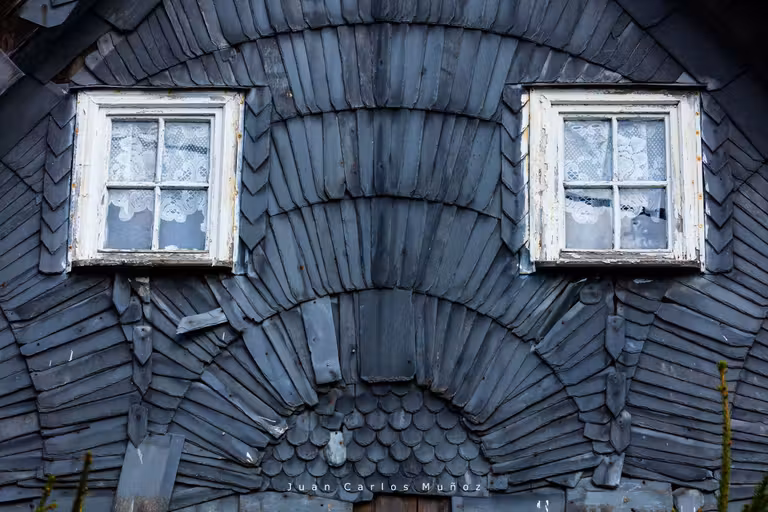 Arquitectura tradicional en las granjas de la Bohemia Suiza.