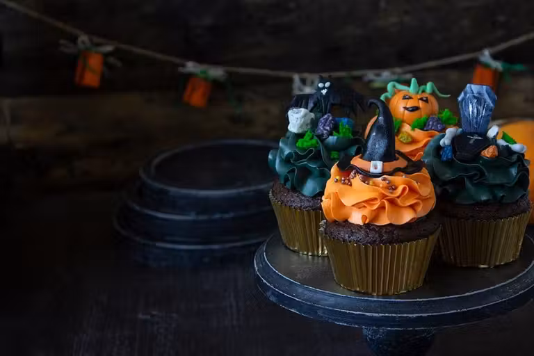 decoracion magdalenas halloween ninos