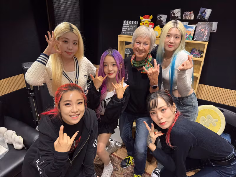 Grupo Rolling Quartz con Sania Jelic.