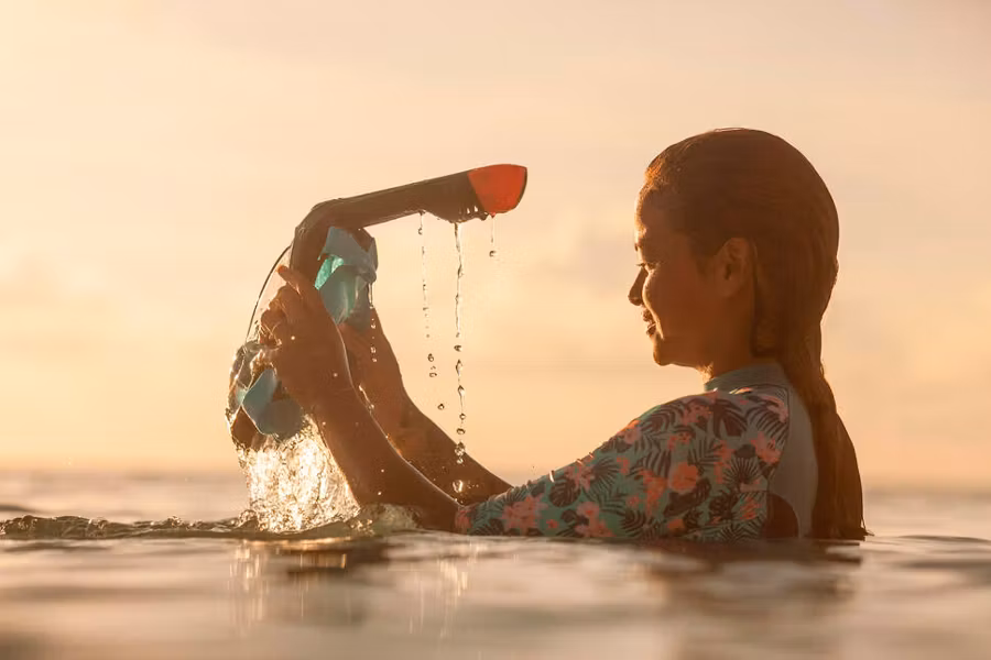 Máscara Easybreath de Decathlon.