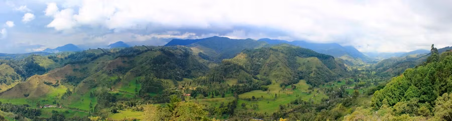 Mirador en Salento del eje cafetero