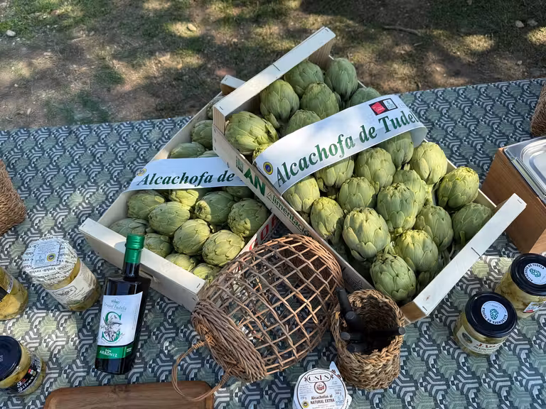 Alcachofas de Tudela y productos derivados. © Susana García