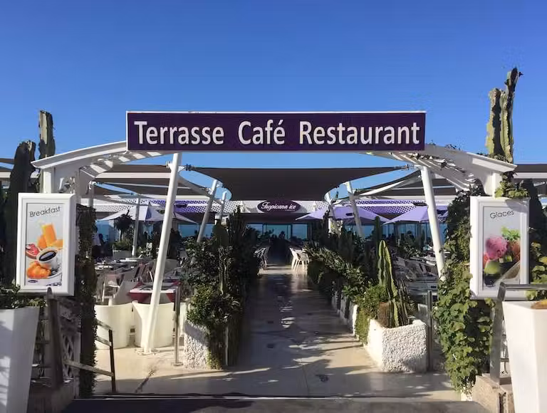 Beach club en Casablanca.