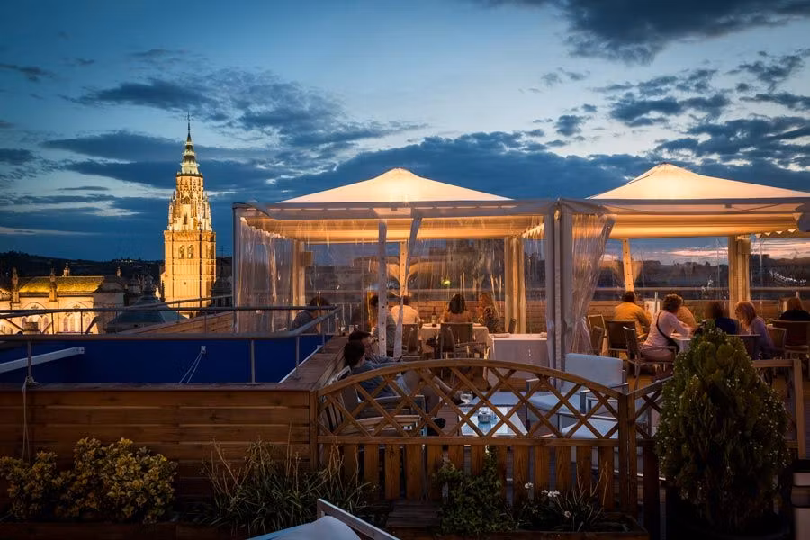 Azotea del Hotel Carlos V, de Toledo.