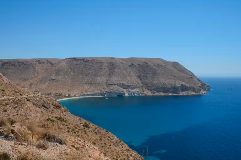 Paisaje del Parque Natural Cabo de Gata-Níjar, en Almería.