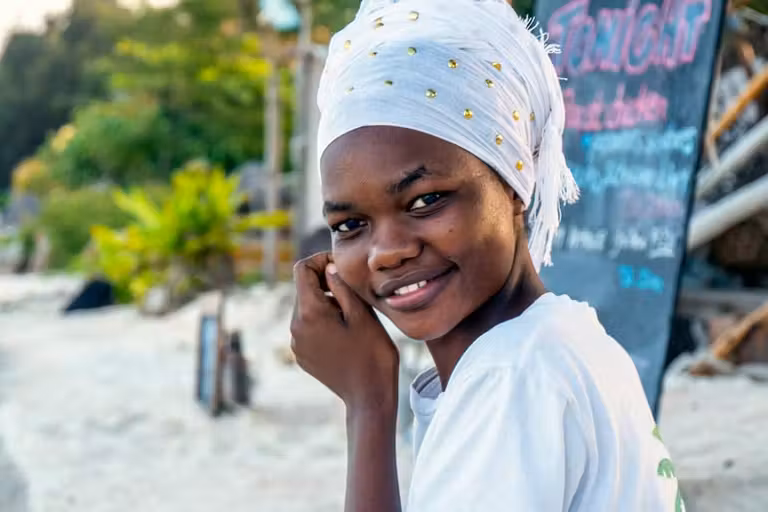 Mujer de Zanzíbar.