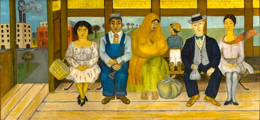 el autobus obra de Frida Kahlo