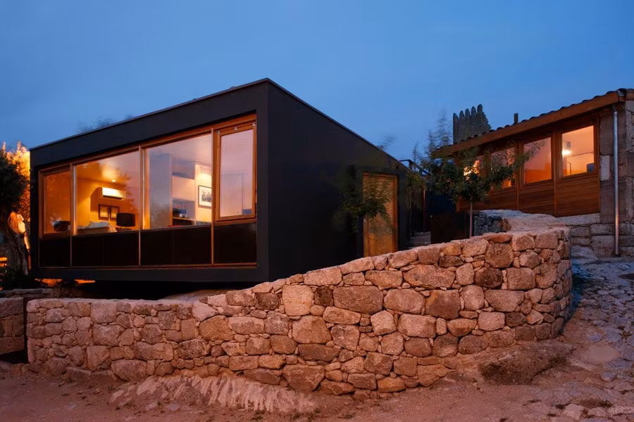 Exterior de una habitación en el hotel casas do coro