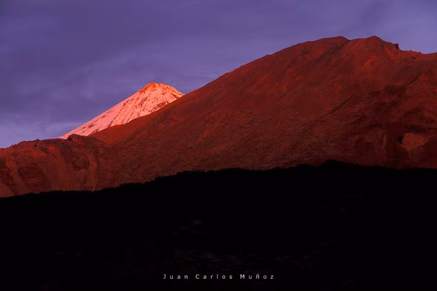 Amanecer en el Parque Nacional del Teide.